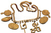 Bauer 49ers NFL San Francisco Charm Rhinestone Necklace - 1980s