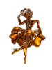 Corocraft Flaring Skirt Ballerina Vintage Figural Pin Brooch