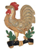 Silson UK Patriotic Rooster Patriotic WW2 Vintage Costume Figural Pin Brooch
