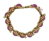 Lisner 1950s Baby Pink Lucite Moonstone Vintage Link Bracelet
