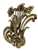 Reja Like Unsigned Floral Buds Statement Size Vintage Figural Pin Brooch