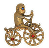 Gargano Circus Monkey Bicycle Vintage Figural Costume Brooch