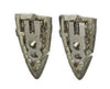 Coro Dress Clip Duette Vintage 1920s Brooch Set