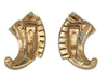 Coro Duette Royal Arches Fur Clips Vintage Costume Brooch Set