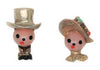 Coro Small Series Little People Vintage Figural Scatter Set