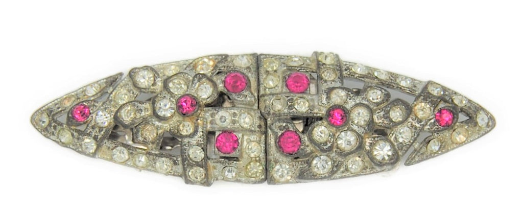 Coro Dress Clip Duette Vintage 1920s Brooch Set