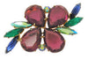 D&E Juliana Grape & Greens Vintage Figural Costume Brooch