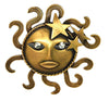 Joseff Russian Gold Plate Sun & Stars Vintage Figural Brooch 1940s
