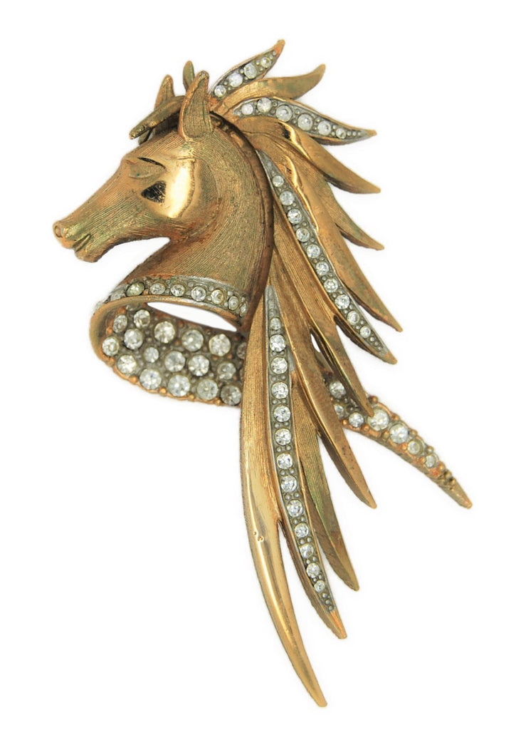 Erwin Pearl PEP Wild Horse Vintage Figural Pin Brooch
