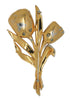 Coro Double Trembler Tulip Vintage Figural Costume Brooch
