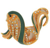 Sphinx Enamel Fantasy Fish Vintage Figural Costume Brooch