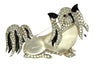 Trifari A Philippe Jelly Belly Pekingese Dog Vintage Figural REMAKE Brooch - 1970s