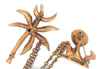 Gargano Garman Siesta Palm Moonlight Chatelaine Vintage Costume Brooch