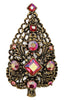 Doddz Dodds Christmas DIY Tree Brooch - Pink Aurora Kit 1960s Brooch