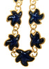 Trifari Blue Lucite Gold Plated Starfish Vintage Figural Necklace