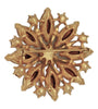 Mid-Century Ruby Red Starburst Rhinestone Vintage Costume Figural Pin Brooch
