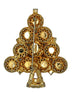 Hobe Emerald Green Stones Christmas Tree Vintage Figural Brooch