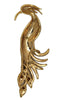 American 1960s Massive Statement Size Heron Vintage Figural Pin Brooch