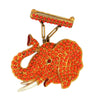Frank Gargano Acrobat Series Trumpeting Elephant Vintage Figural Pin Brooch