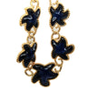 Trifari Blue Lucite Gold Plated Starfish Vintage Figural Necklace