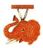 Frank Gargano Acrobat Series Trumpeting Elephant Vintage Figural Pin Brooch