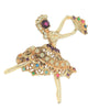 Coro Ballerina Faithful Camargo Copy Vintage Figural Pin Brooch
