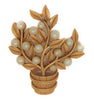 Trifari Pearl Basket Tree Vintage Figural Costume Brooch