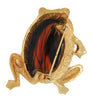 Weiss Jelly Belly Frog on Original Card Vintage Figural Brooch