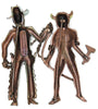 DeMille Rice Weiner Northwest Mounted Police Chatelaine Vintage Figurals Brooch - 1940