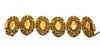 Braunstein 1952 Horned Smiling Devil Faustus Gold Plated Cartouche Bracelet