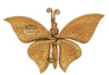 Carnegie Gold Tone Butterfly Vintage Figural Mechanical Brooch