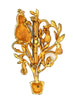 Partridge Pear Christmas Holiday Tree Vintage Figural Pin Brooch