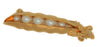 Trifari Gold Plate Peapod Vintage Figural Costume Brooch