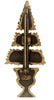 JJ Triple Topiary Vintage Christmas Tree Figural Pin Costume Brooch
