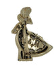 Coro Small Series Umbrella Flower Lady Vintage Figural Costume Brooch