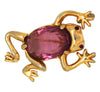 Reja Sterling Vermeil Tree Frog Vintage Costume Figural Pin Brooch - 1940s