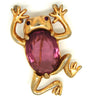 Reja Sterling Vermeil Tree Frog Vintage Costume Figural Pin Brooch - 1940s