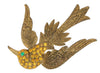 Art Deco Large Flying Swallow Vintage Figural Costume Pin Brooch