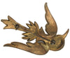 Art Deco Large Flying Swallow Vintage Figural Costume Pin Brooch