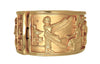 Elizabeth Taylor Cleopatra Hieroglyphs Cuff Vintage Figural Bracelet