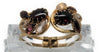 D&E Juliana Dogtooth Vintage Hinged Cuff & Matching Clasp Earrings