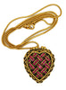 Schiaparelli Perfume Heart Vintage Figural Pendant Chain Necklace Set