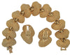 Capri Seashell Vintage Figural Bracelet & Matching Earrings Set