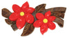 Celluloid Bright Blooms Carved Wood Branch Vintage Figural Brooch 1930s
