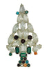 RON Icy Navettes Christmas Tree Vintage Figural Brooch