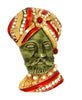 HAR Sultan Maharaja King Enamel Red Figural Vintage Pin Brooch