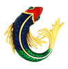 Bright Enamel Koi Goldfish Vintage Figural Brooch