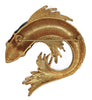 Bright Enamel Koi Goldfish Vintage Figural Brooch