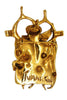 Tumarkin Judaica Holocaust Gold Tone Rhinestones Vintage Figural Brooch