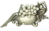 JJ Bubble Bath Pearls Vintage Costume Figural Pin Brooch